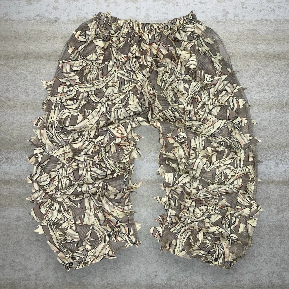 Vintage 90s Cornfield Pants 34x32 Baggy Wide Leg Camo Shell Style Made in USA - Picture 1 of 4